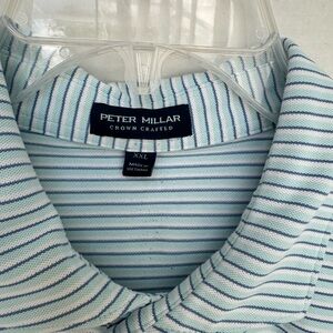 Peter Millar Crown Crafted Striped USGA Golf Polo Shirt XXL
